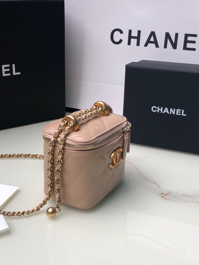 Chanel mini Shoulder Bag Lambskin & Gold-Tone Metal AP2292 pink