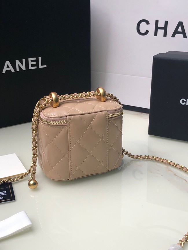 Chanel mini Shoulder Bag Lambskin & Gold-Tone Metal AP2292 pink