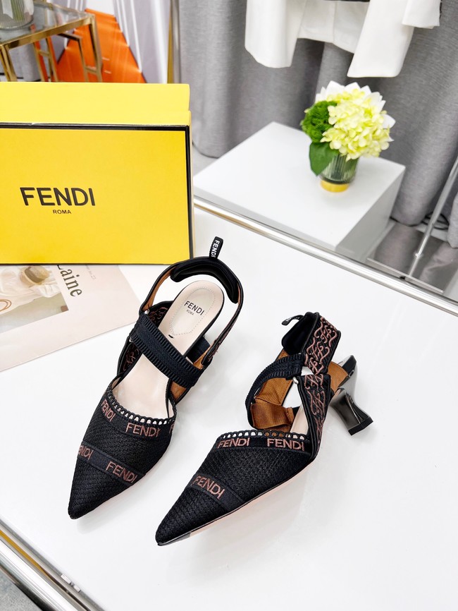 Fendi SANDAL 91029-1  Heel 5.5CM