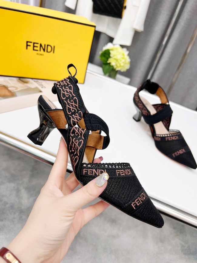 Fendi SANDAL 91029-1  Heel 5.5CM