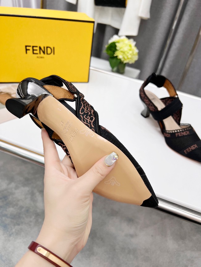 Fendi SANDAL 91029-1  Heel 5.5CM