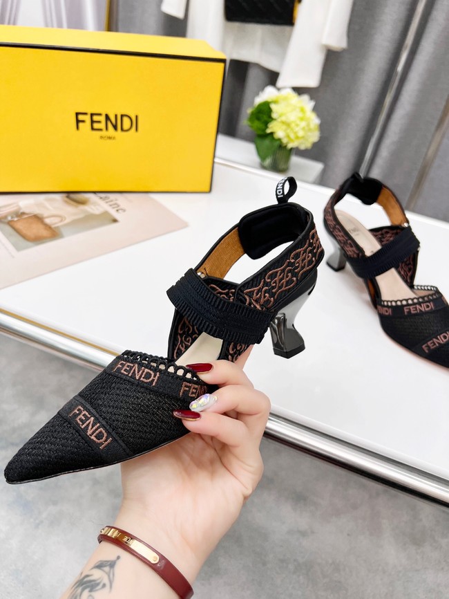 Fendi SANDAL 91029-1  Heel 5.5CM