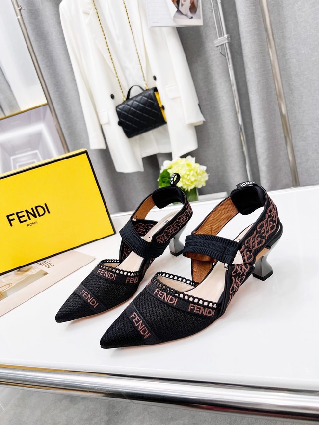 Fendi SANDAL 91029-1  Heel 5.5CM