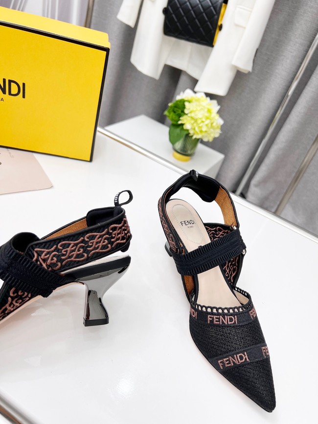 Fendi SANDAL 91029-1  Heel 5.5CM