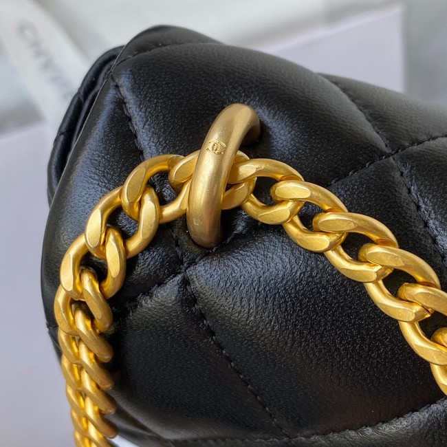 Chanel Flap Lambskin mini Shoulder Bag AS3113 black