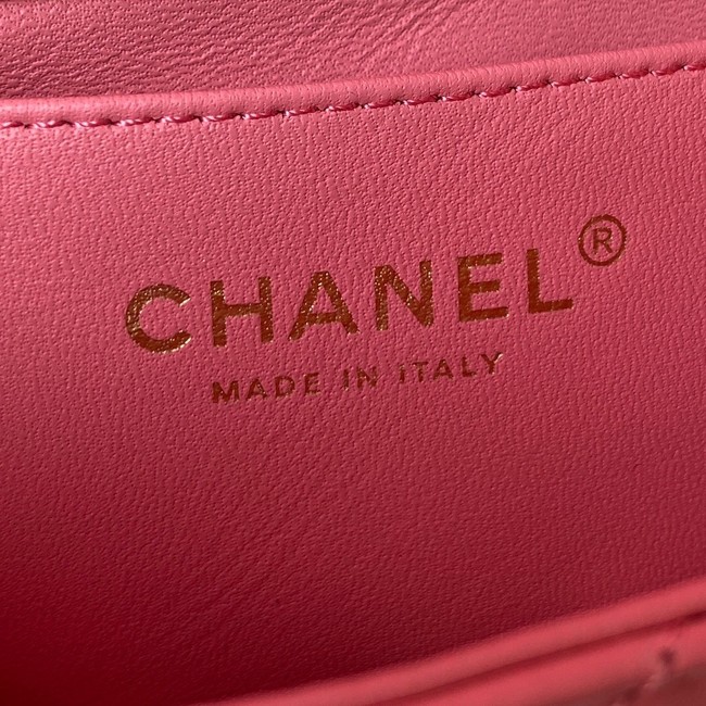 Chanel Flap Lambskin mini Shoulder Bag AS3113 pink