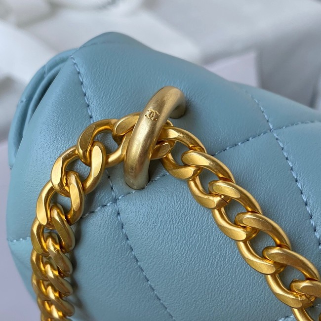 Chanel Flap Lambskin mini Shoulder Bag AS3113 sky blue