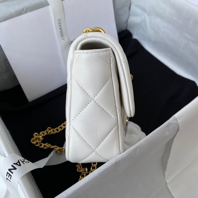 Chanel Flap Lambskin mini Shoulder Bag AS3113 white