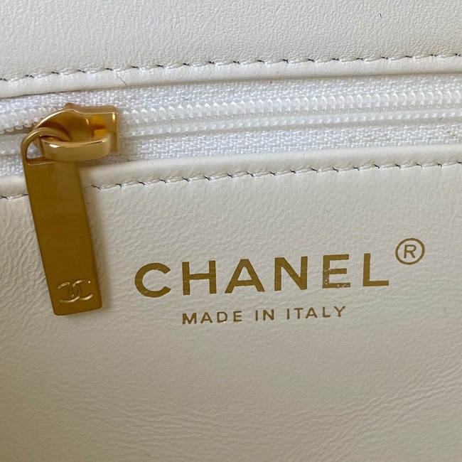 Chanel Flap Lambskin small Shoulder Bag AS3114 white