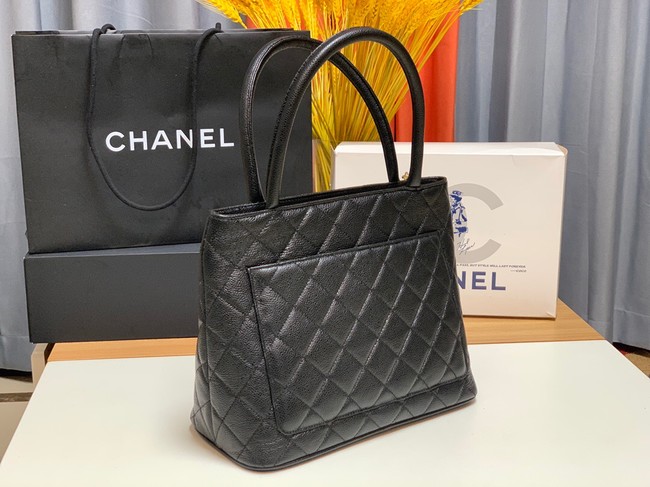 Chanel Tote Bag Grained Calfskin&Gold-Tone Metal AS1804 black
