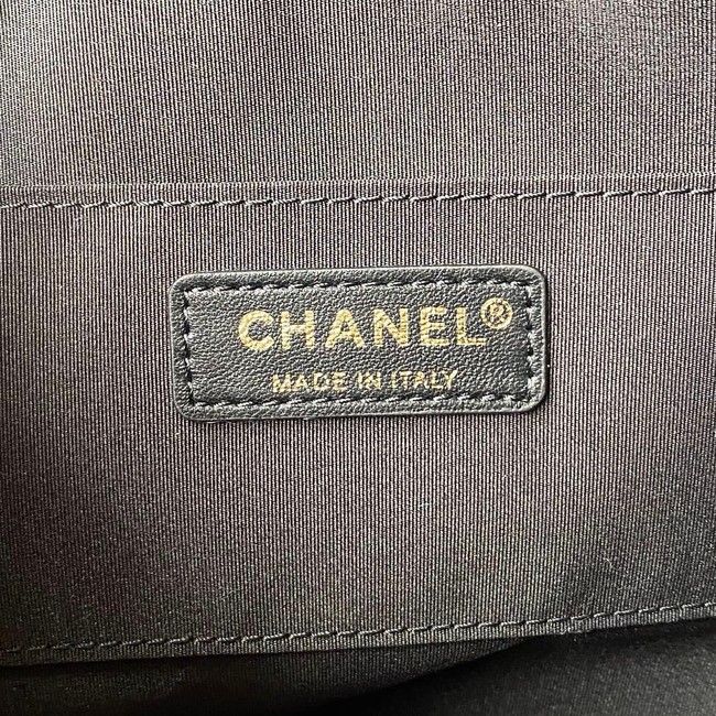 Chanel small Drawstring Bag Denim AS3027 dark blue