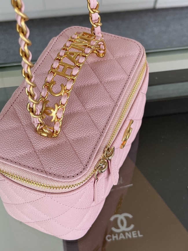 CHANEL HANDBAG Grained Calfskin&Gold-Tone Metal AP2805 pink