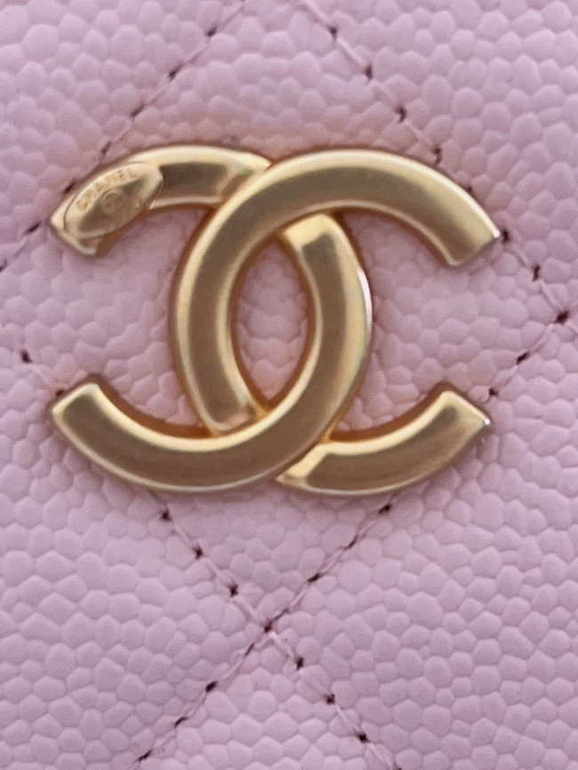 CHANEL HANDBAG Grained Calfskin&Gold-Tone Metal AP2805 pink