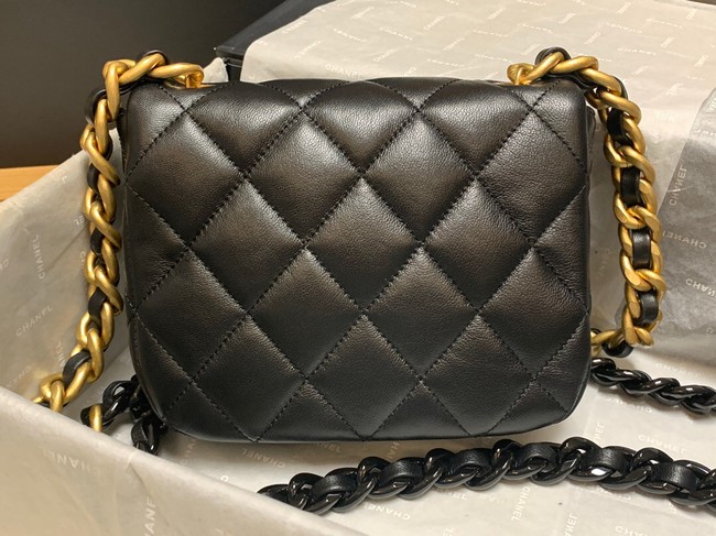 Chanel mini Shoulder Bag Lambskin&Gold-Tone Metal AS3205 black