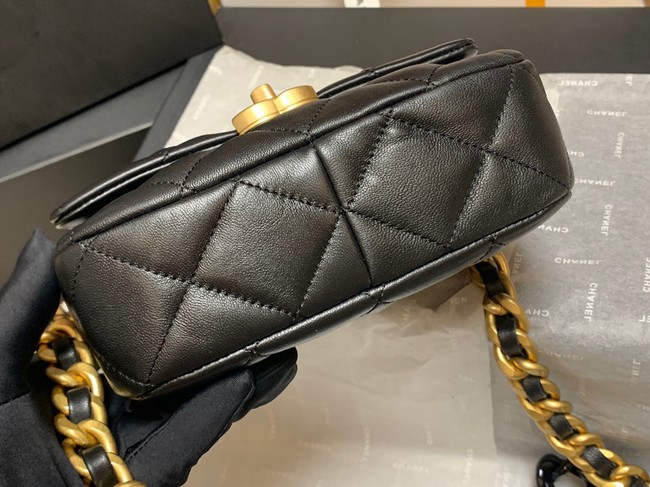 Chanel mini Shoulder Bag Lambskin&Gold-Tone Metal AS3205 black