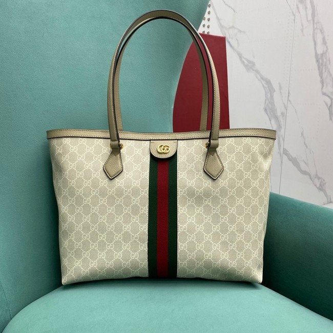 Gucci Ophidia series medium GG Tote Bag 631685 light gray