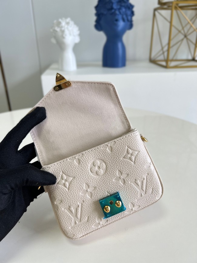 Louis Vuitton Monogram Empreinte POCHETTE METIS BB M81390 Creme