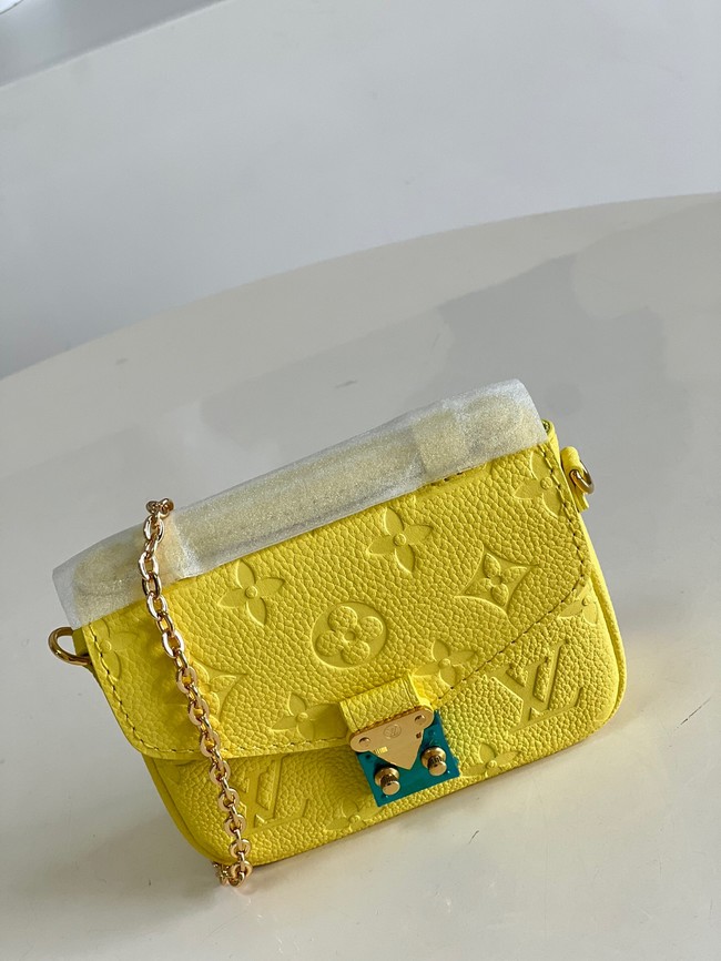 Louis Vuitton Monogram Empreinte POCHETTE METIS BB M81390 yellow