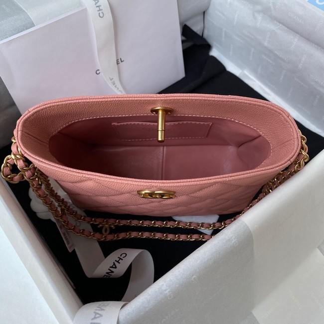 Chanel Shoulder Bag Grained Calfskin&Gold-Tone Metal AS3223 pink