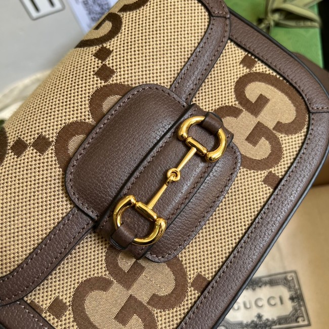 Gucci Horsebit 1955 jumbo GG mini bag 658574 brown