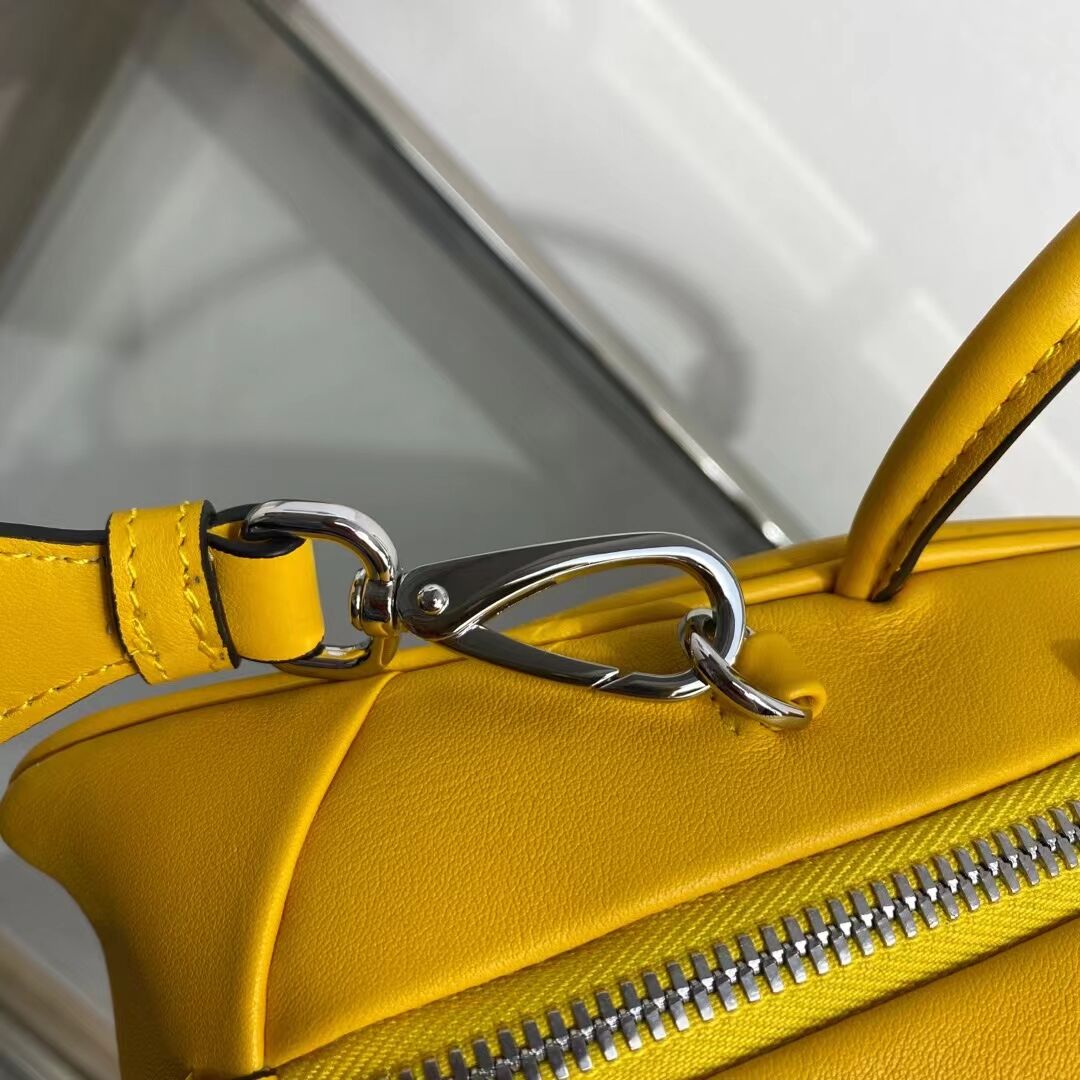 Prada Leather Triangle bag 1BB082 yellow