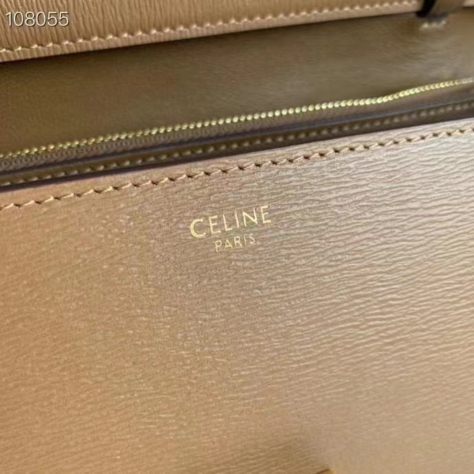 Celine MEDIUM CLASSIC BAG IN NATURAL CALFSKIN 189173 Brown