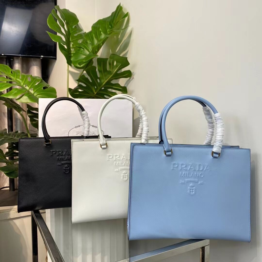 Prada Kristen Saffiano bag 1BD355 sky blue