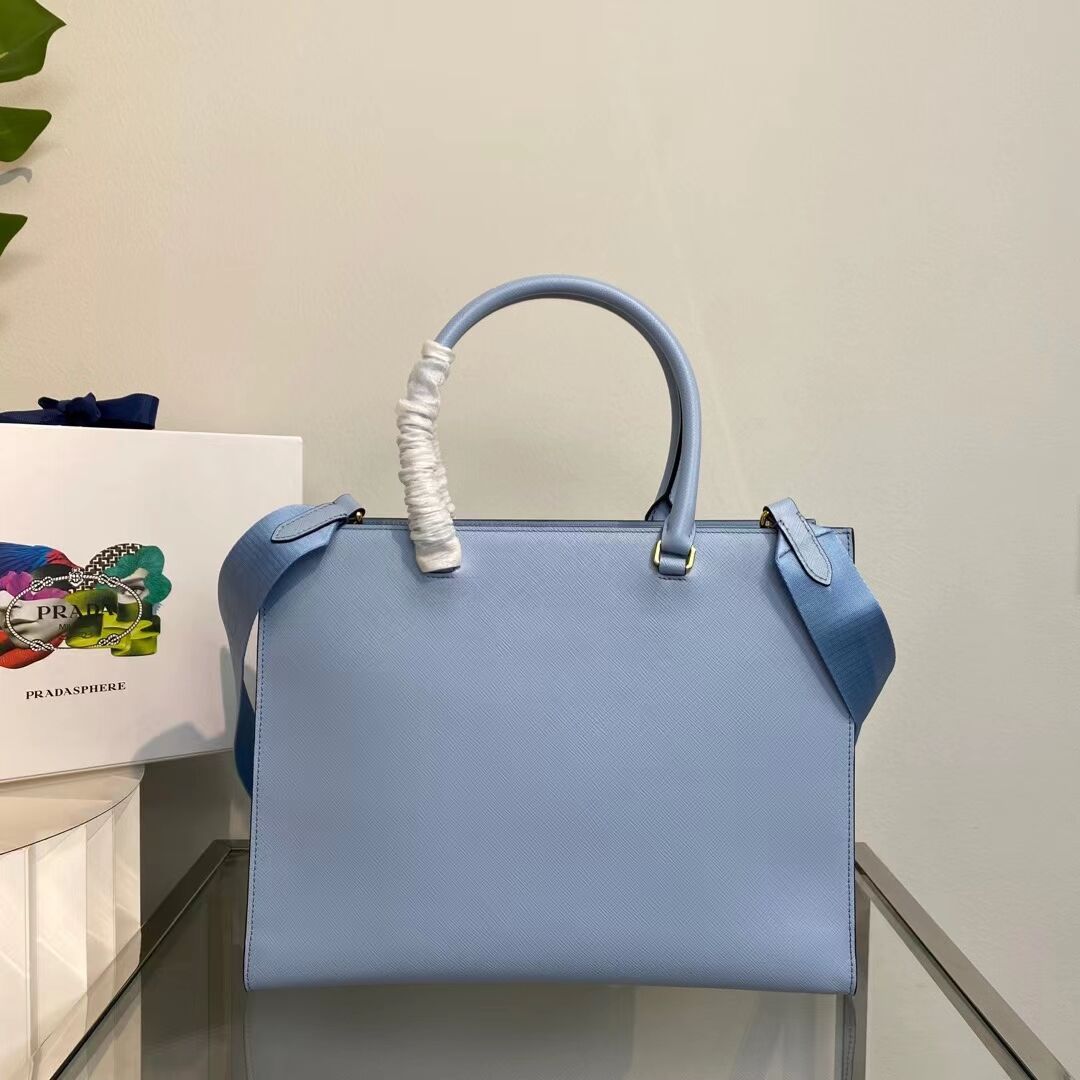 Prada Kristen Saffiano bag 1BD355 sky blue