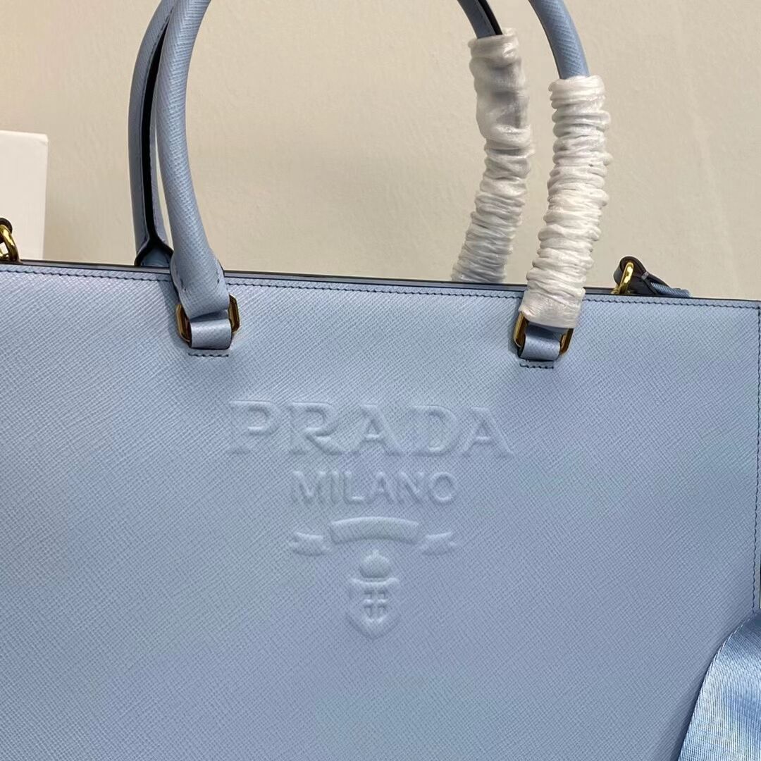 Prada Kristen Saffiano bag 1BD355 sky blue