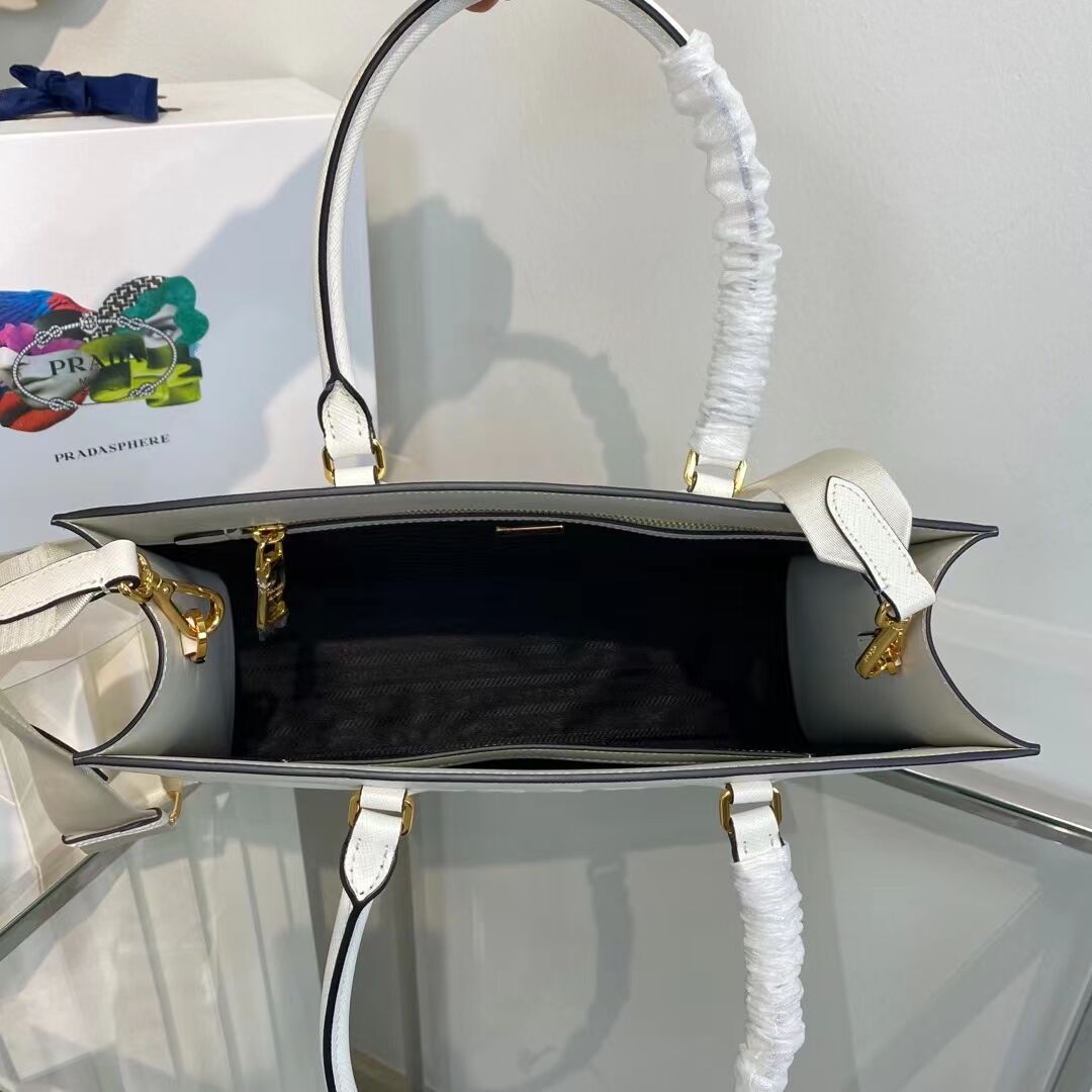 Prada Kristen Saffiano bag 1BD355 white