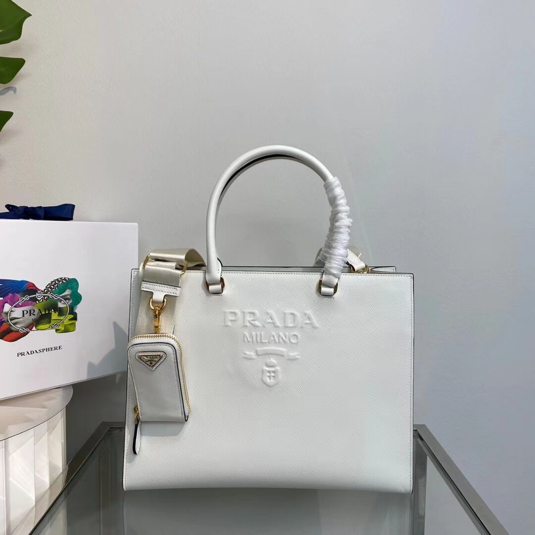 Prada Kristen Saffiano bag 1BD355 white