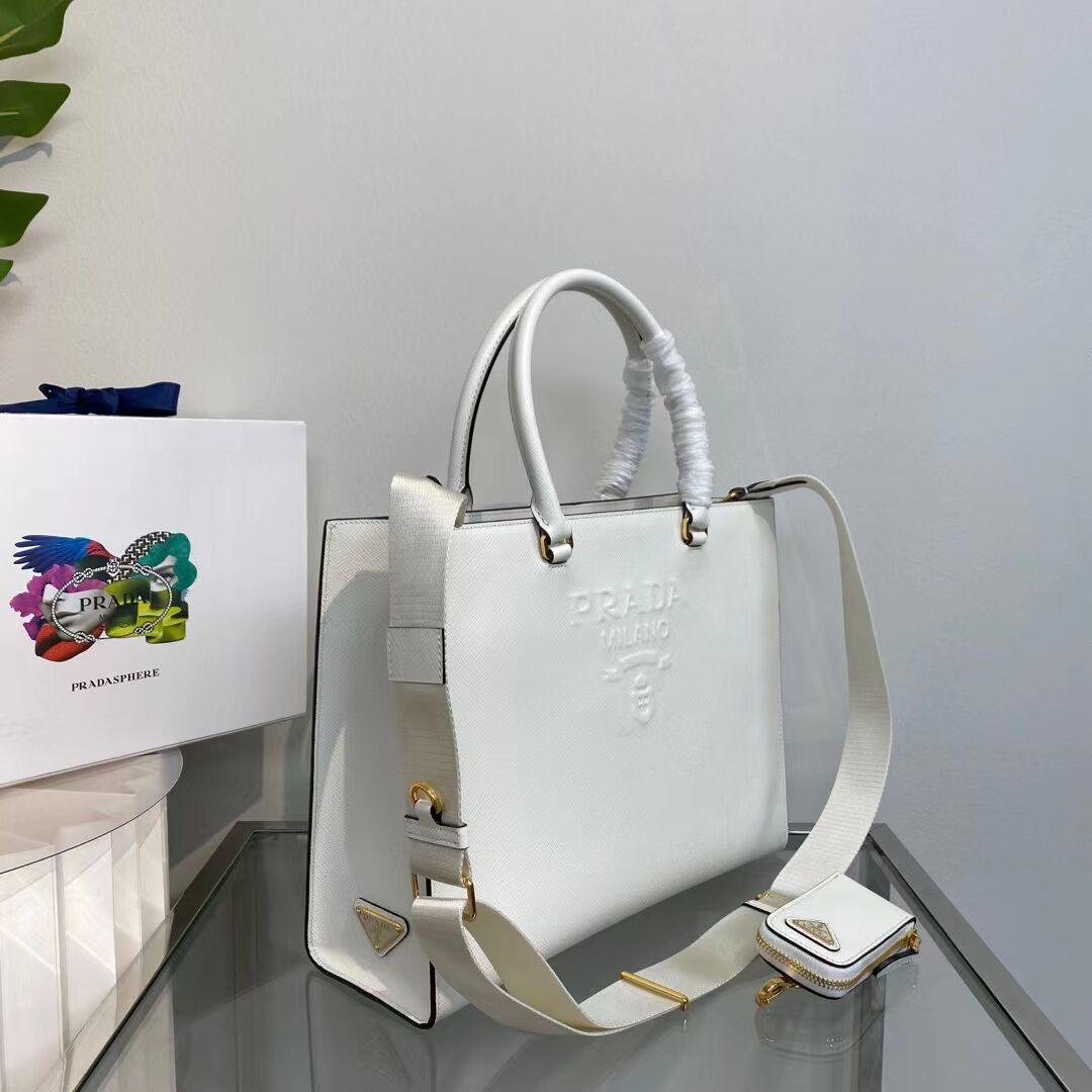 Prada Kristen Saffiano bag 1BD355 white