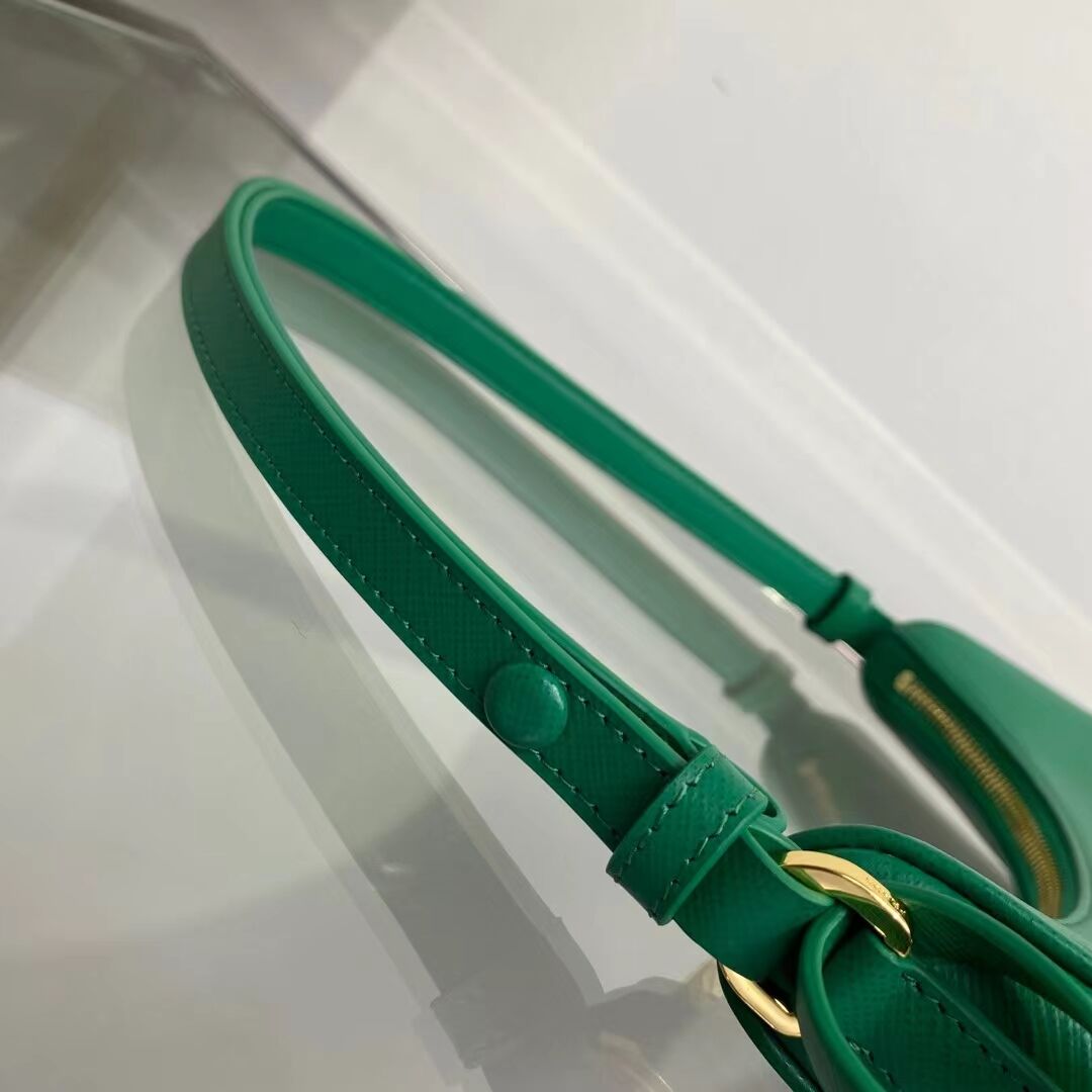 Prada Small Saffiano leather shoulder bag 1BD330 green