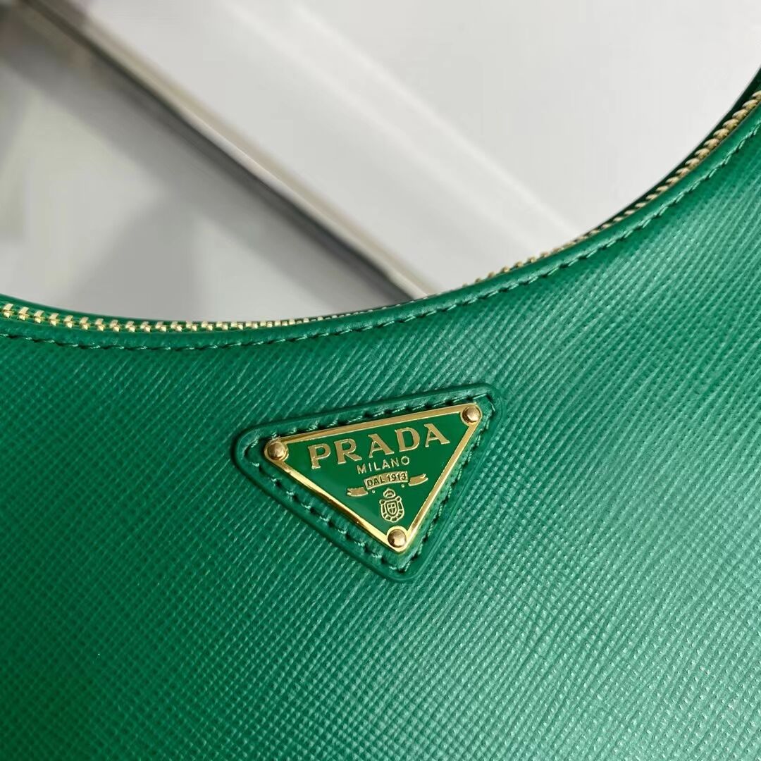 Prada Small Saffiano leather shoulder bag 1BD330 green