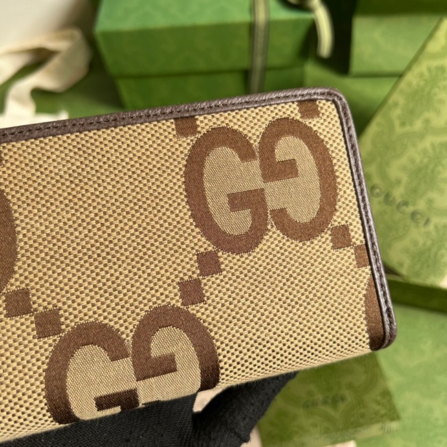 Gucci Zip around wallet with Interlocking G 699316 brown