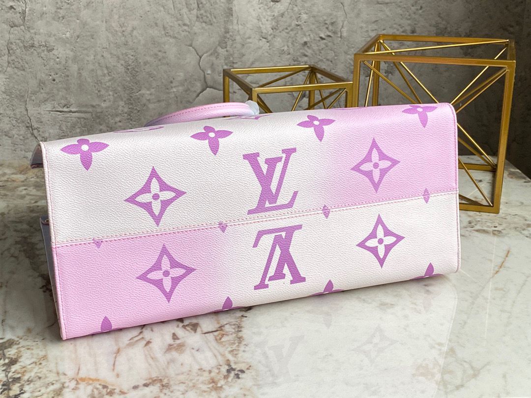 Louis Vuitton ONTHEGO GM Dip Dye Pastel M46076 Pink&Blue