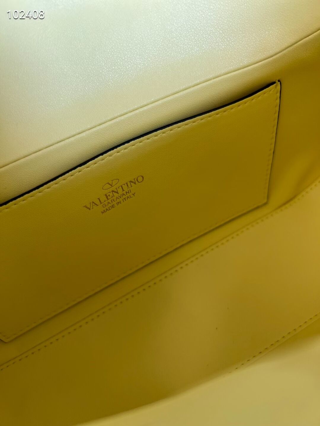 VALENTINO GARAVANI Loco Calf leather bag V2028 yellow