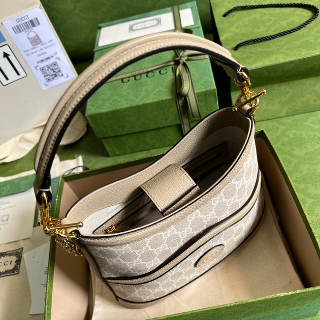 Gucci Large shoulder bag with Interlocking G 696011 Beige