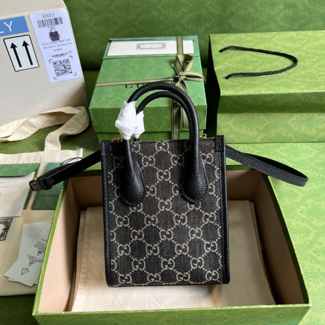 Gucci Mini tote bag with Interlocking G 671623 black