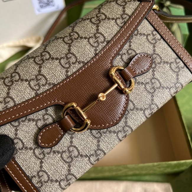 Gucci shoulder bag with Interlocking G 699296 brown