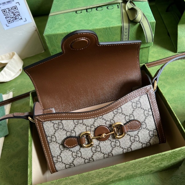 Gucci shoulder bag with Interlocking G 699296 brown