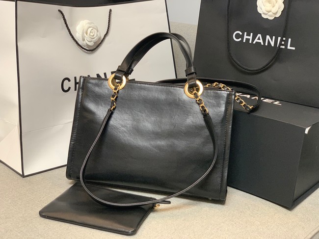 Chanel Sheepskin Shoulder Bag AS3128 black