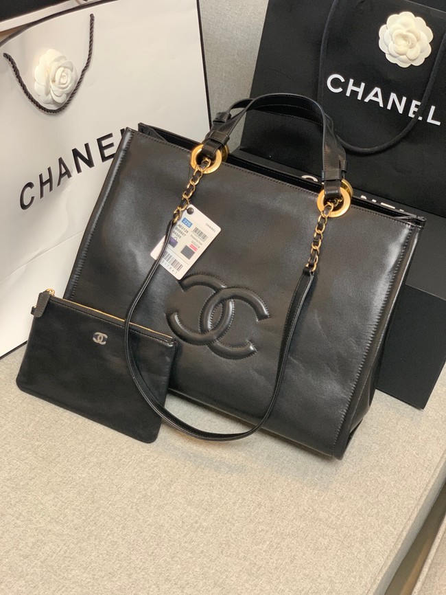 Chanel Sheepskin Shoulder Bag AS3129 black