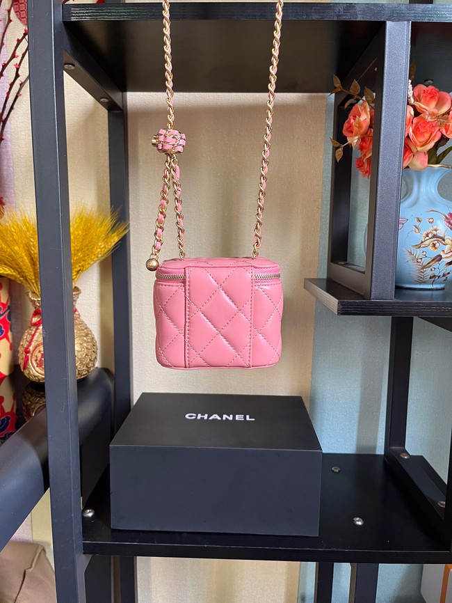 Chanel mini Shoulder Bag Lambskin & Gold-Tone Metal AP2929 pink