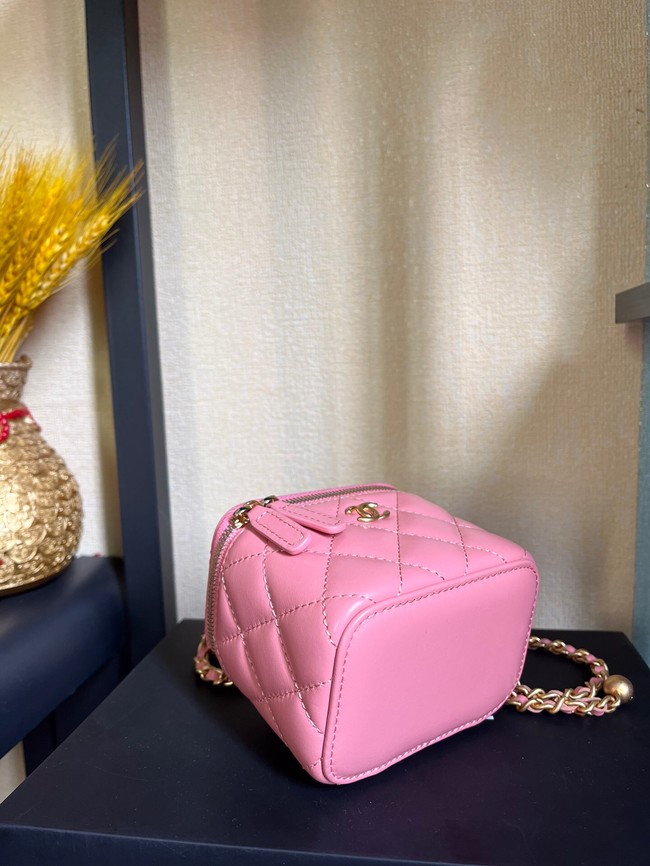 Chanel mini Shoulder Bag Lambskin & Gold-Tone Metal AP2929 pink