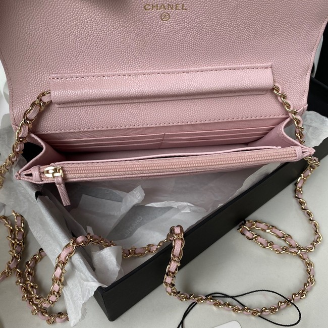 Chanel Grained Calfskin small Shoulder Bag AP2734 pink