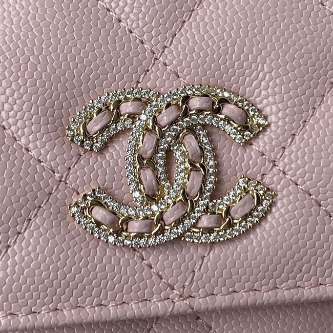 Chanel Grained Calfskin small Shoulder Bag AP2734 pink