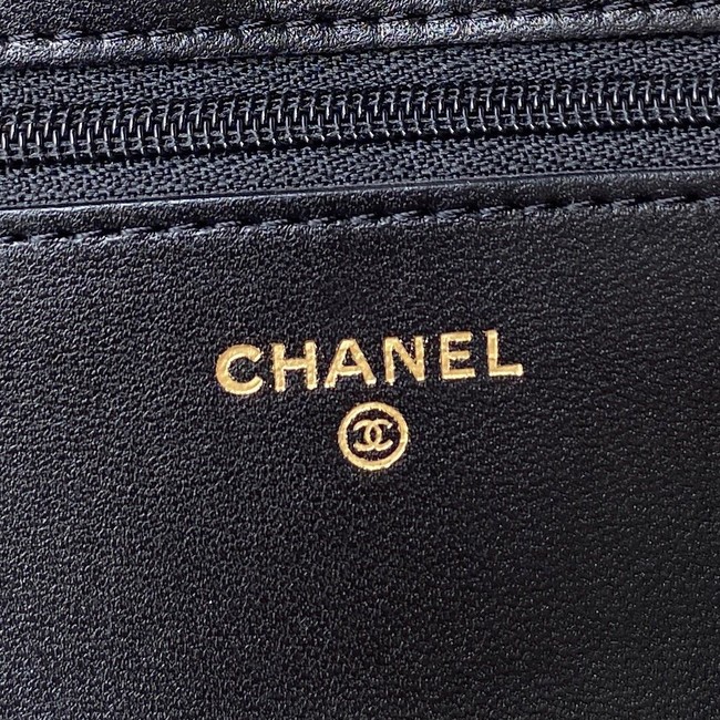 Chanel Lambskin Flap Shoulder Bag AP1450 black