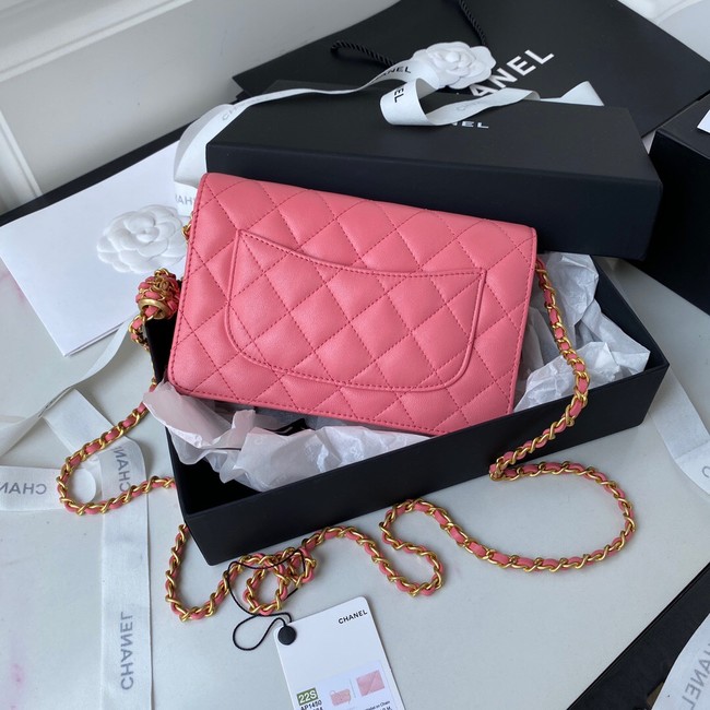 Chanel Lambskin Flap Shoulder Bag AP1450 pink