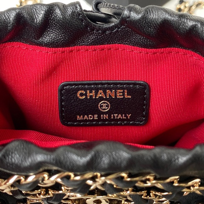Chanel Lambskin Shoulder Bag AP2685 black
